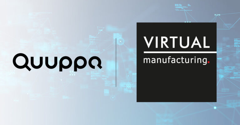 Quuppa & Virtual Manufacturing logos